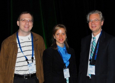 Kai Ruppert (UVa), Isabel Dregely (UNH), and Bill Hersman (UNH and Xemed) at the ISMRM Young Investigator Award ceremony